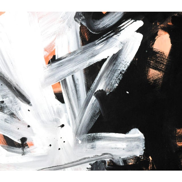 Black White Terra Cotta, Original Abstract Painting by Robbie Kemper For Sale In Cincinnati - Image 6 of 6