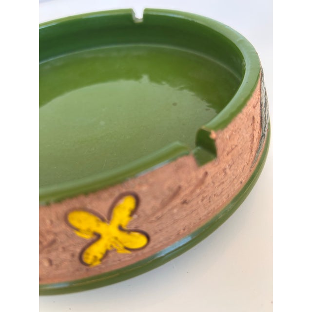 Bitossi Mid Century Italian Ceramic Ashtray- Attributed to Bitossi For Sale - Image 4 of 8
