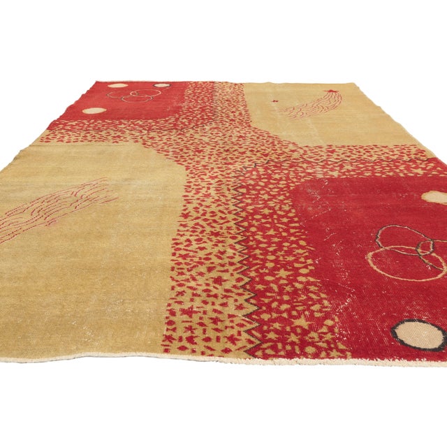 Contemporary Zeki Muren Vintage Turkish Sivas Rug, 06'06 X 09'11 For Sale - Image 3 of 10
