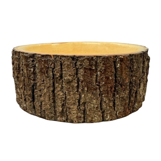 Cabin Turned Ash Wood Bowl For Sale - Image 3 of 8