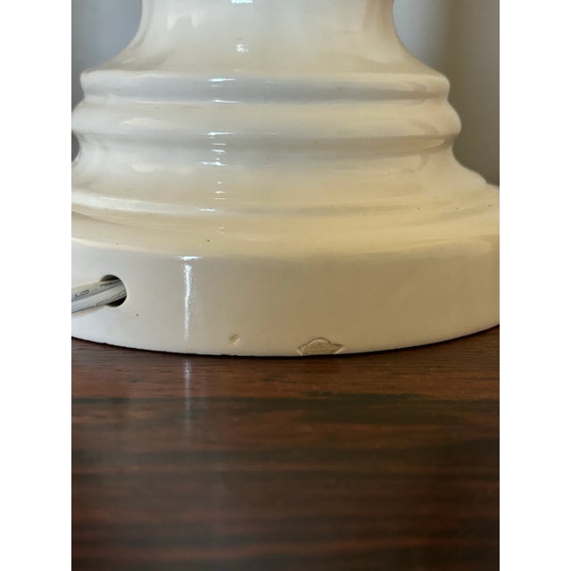 Pair of Mid Century Ceramic Faux Bamboo Table Lamps For Sale - Image 11 of 11