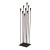 Brutalist Metal 42" Floor Candelabra, Manner of Harry Bertoia For Sale