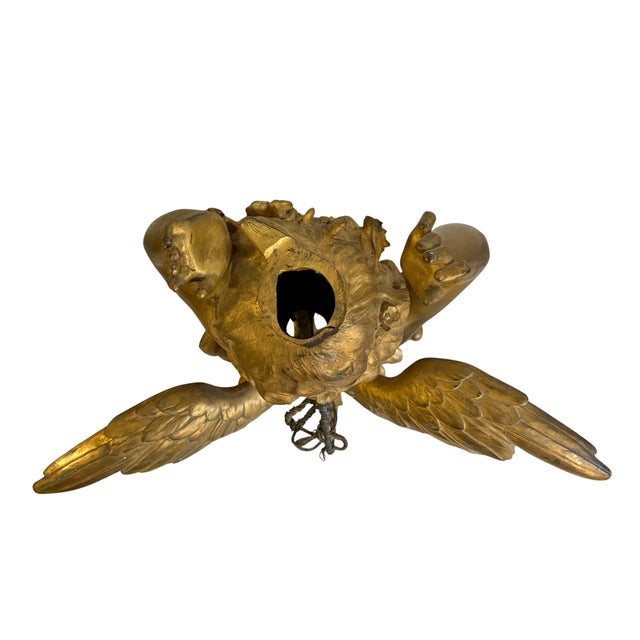 25" French Belle Époque Bronze D’Or Cherub Architectural Salvage Sculpture, 19th Century For Sale - Image 9 of 16