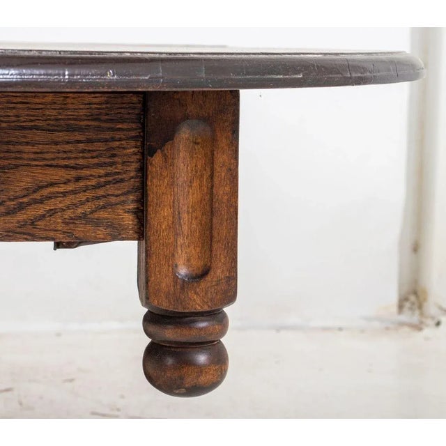 Early 20th Century Spanish Renaissance Revival Oak Dining Table For Sale - Image 5 of 11