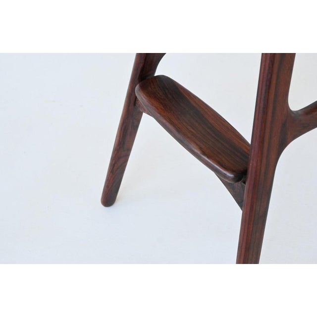 OD61 Bar Stools in Rosewood by Erik Buch for Oddense Mobler, Denmark, 1965, Set of 4 For Sale - Image 16 of 18