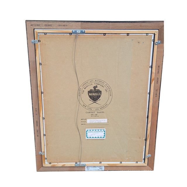 Beautiful original oil painting by Ruth Moeller. On canvas panel.