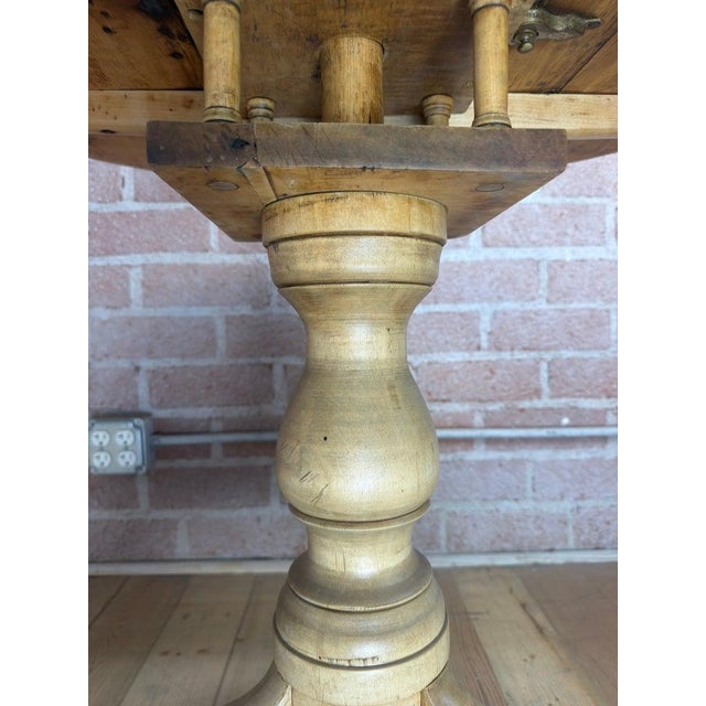 19th Century 19th Century Swedish Gustavian Tilt-Top Table in Bleached Pine For Sale - Image 5 of 15
