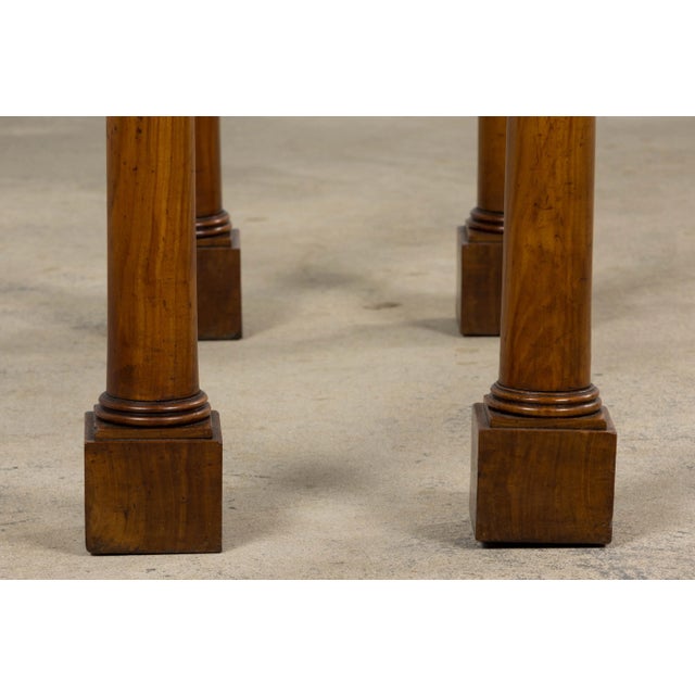 Early 19th Century French Empire Mahogany Console W/ Dark Gray Granite Top For Sale - Image 11 of 17