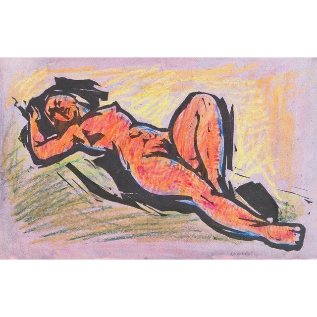 'Reclining Nude' by Wedo Georgetti, California Fauve Post-Impressionist, deYoung Museum For Sale