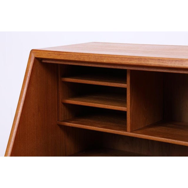 Brown Danish Teak Secretary from Dyrlund For Sale - Image 8 of 17