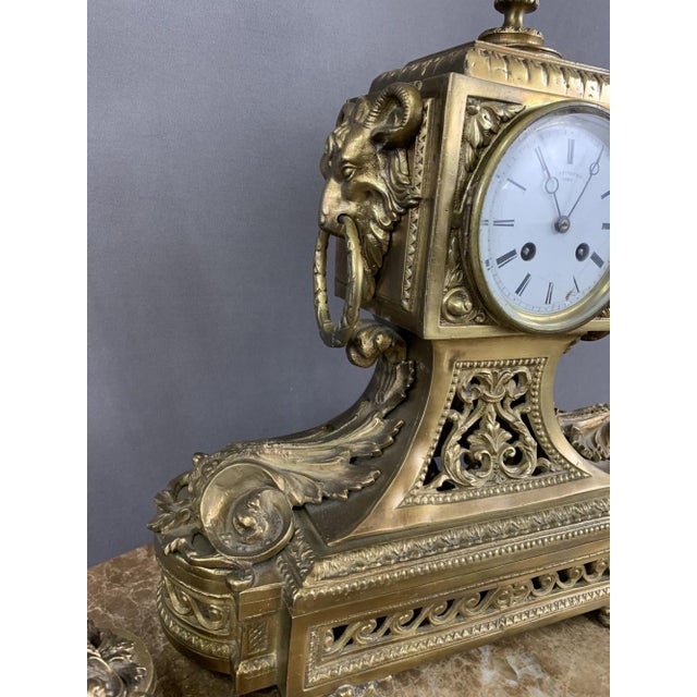 Bronze Fireplace Trim, Early 20th Century, Set of 3 For Sale - Image 4 of 11