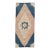1970s Vintage Turkish Handmade Wool Cotton Blue Area Rug For Sale