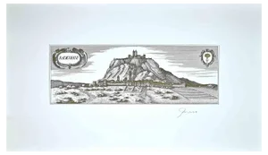 Bettino Craxi, Radicofani, Original Etching, 1980s