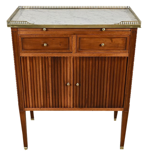 Small Louis XVI Style Mahogany Hallway Cabinet, Late 19th Century