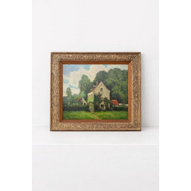 Wuest, Countryside House, Oil on Canvas, Framed For Sale - Image 10 of 10