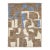 Modern Moroccan Style Wool Rug With Abstract Earth-Tone Geometry For Sale