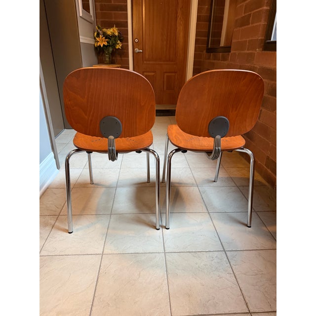 Set of Two Vintage 90s Giancarlo Piretti Xylon Chairs for Krueger International (KI) Vintage pair of Giancarlo Piretti...