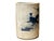Chinese Chinese Distressed White Porcelain Blue Birds Graphic Holder Vase For Sale - Image 3 of 7