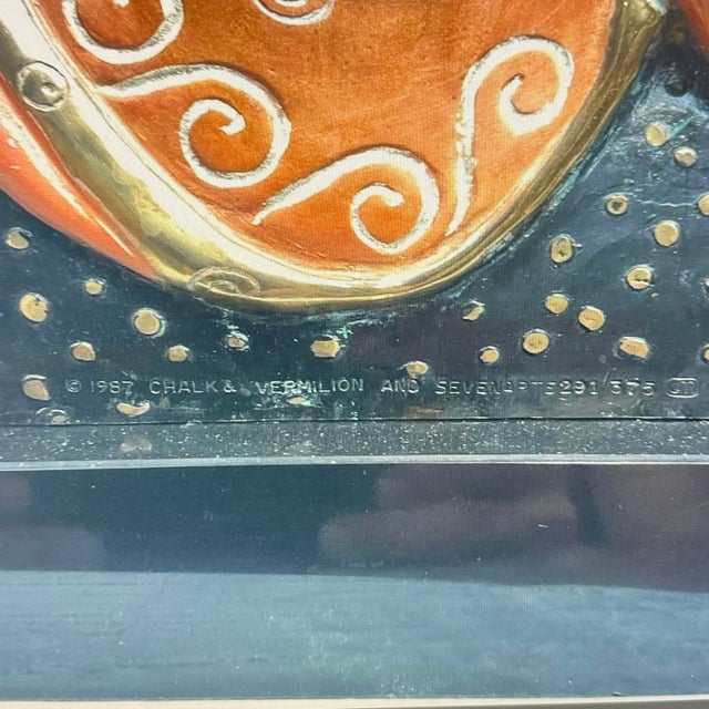 Fine Erte Bronze Sculpture LTD 291/375 1987 Chalk/Vermillion W/Coa For Sale - Image 11 of 12