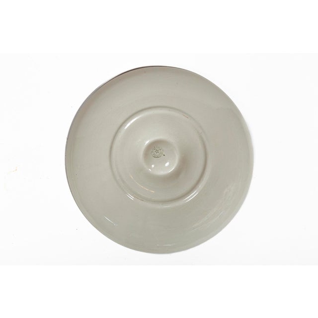 Mid-Century Modern Pair Vintage Oyster Plates by Salins, France For Sale - Image 3 of 9