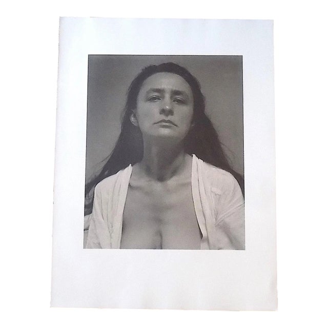 Large Vintage Photogravure-"Georgia O'Keeffe" by Alfred Stieglitz (Usa 1864-1946) For Sale