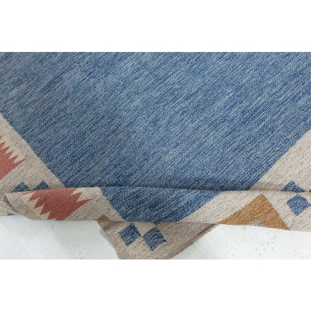 Mid-Century Modern Doris Leslie Blau Vintage Swedish Flat Weave Rug by Birgitta Söderkvist, (BS) For Sale - Image 3 of 8