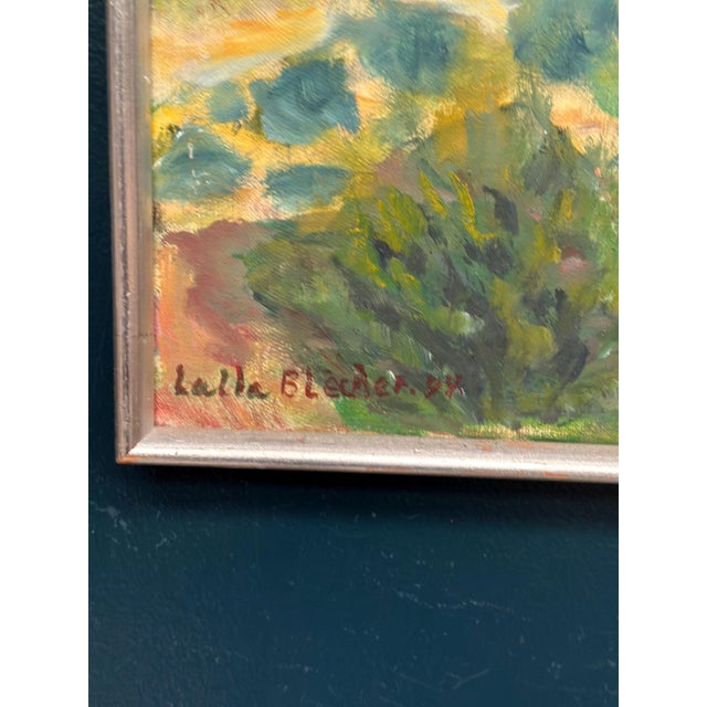Lalla Blecher, Landscape, 1994, Oil on Canvas, Framed For Sale - Image 6 of 18