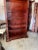 1990s Tall Mahogany Open Bookcase For Sale - Image 4 of 7