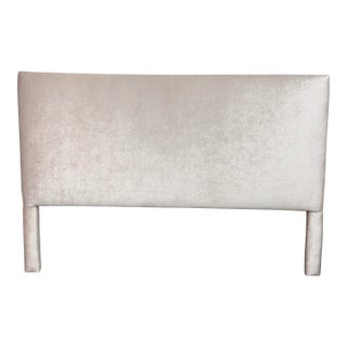 California King Size Silk Velvet Headboard For Sale
