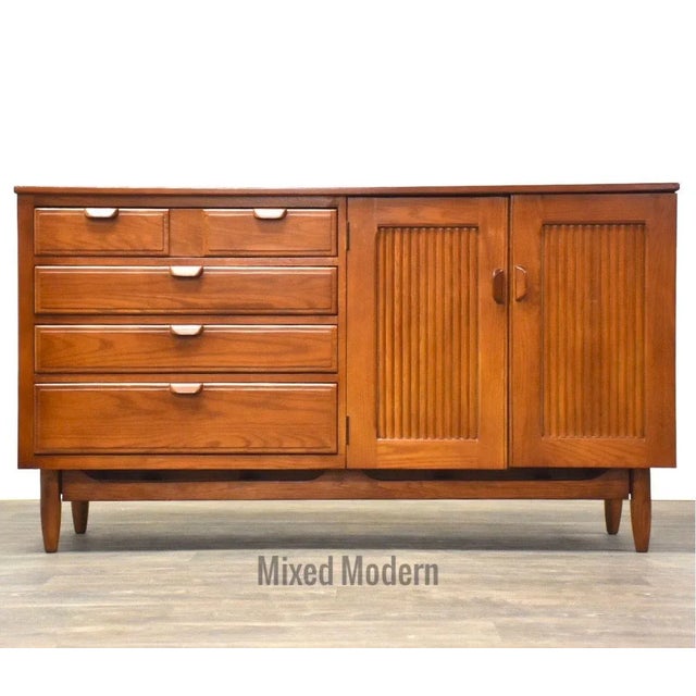 Mid Century Modern Chestnut Credenza For Sale - Image 12 of 12