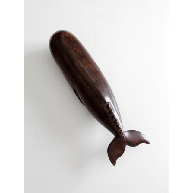 Mid 20th Century Vintage Ironwood Whale For Sale - Image 5 of 10