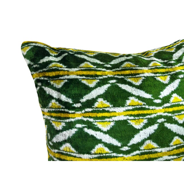 Velvet Silk Cushion Cover with Bohemian Design, 2000s For Sale - Image 6 of 11