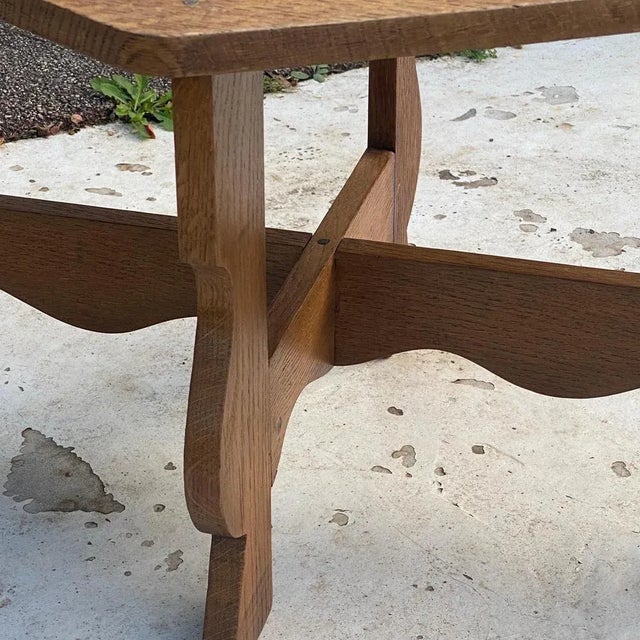 Low Oak Table, France, 1960s For Sale - Image 6 of 13
