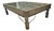 Antique 19th-Century Indian Teak Door & Iron Studded Coffee Table With Glass Top For Sale