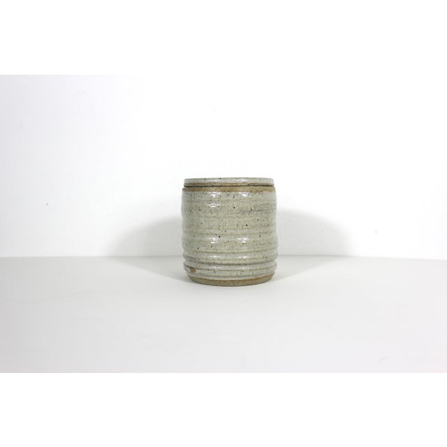 Vintage Stoneware Pottery Jar For Sale - Image 4 of 10