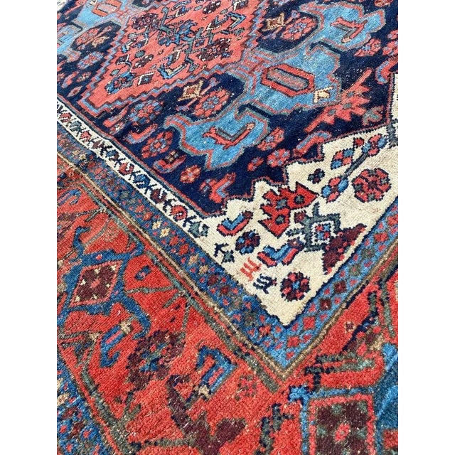 Antique Rustic Wool Rug For Sale - Image 9 of 18