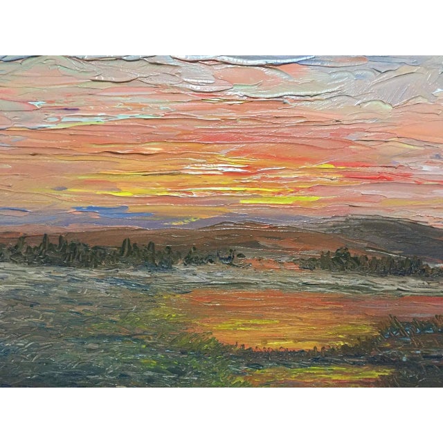 Marshland (Contemporary Impressionist Landscape Painting), Boris Garibyan For Sale