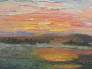 Marshland (Contemporary Impressionist Landscape Painting), Boris Garibyan