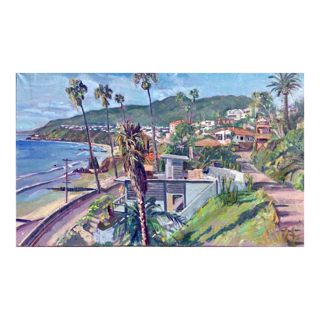 Castellamare in the Pacific Palisades, California - Oil Painting For Sale