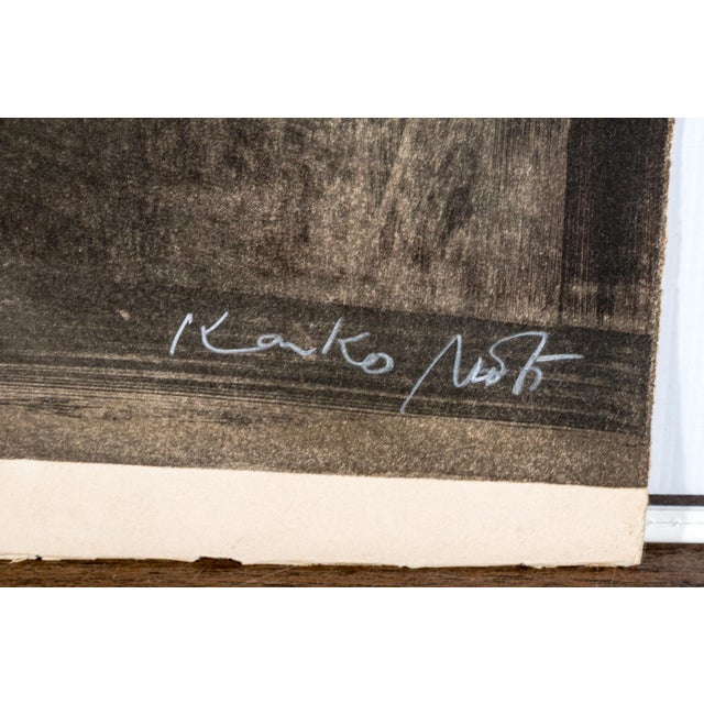 Indian Kaiko Moti (Indian, 1921 - 1989). Portrait of Yasmin, 1964 Color Lithograph For Sale - Image 3 of 5