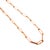 Modern Unisex 14k Rose Gold 5.20mm Oval Paper Clip Link Chain Necklace For Sale - Image 3 of 8