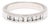0.45ctw Diamond Band Ring, Platinum, Ring Size 8, Stackable For Sale