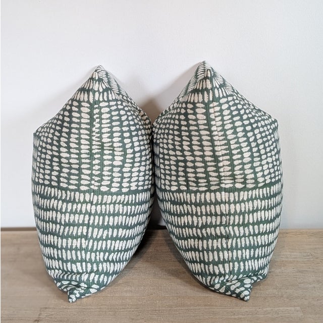 Sister Parish Albert Performance Pillows in Meadow, 22" For Sale In Greensboro - Image 6 of 7