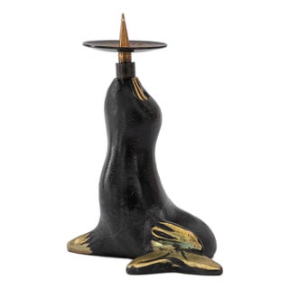 Seal Candleholder Figurine from Walter Bosse, 1950s For Sale