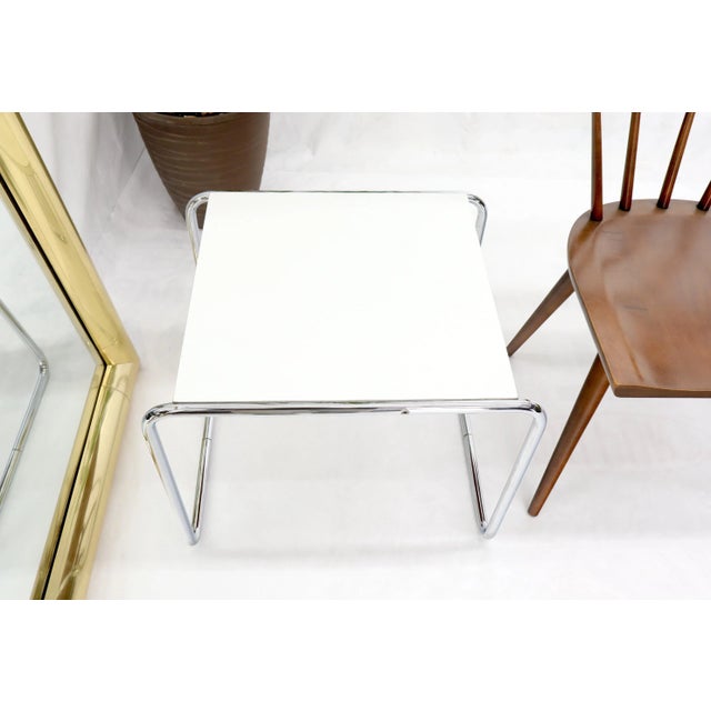 Marcel Breuer Set of Nesting Rectangle Coffee and Side Table Stendig, Finland - A Pair For Sale - Image 9 of 11