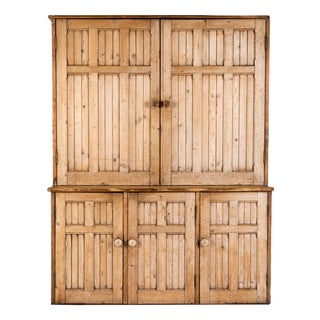 English House Keepers Cabinet in Pine For Sale