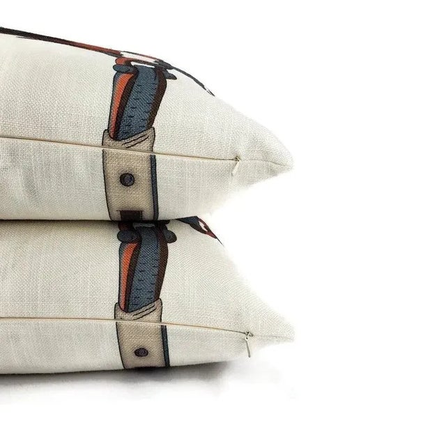 Gaston Y Daniela Linares in Azul and Teja Pillow Cover For Sale In Portland, OR - Image 6 of 7