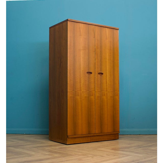 Mid-Century Modern Mid-Century Modern Walnut Wardrobe from Uniflex, 1960s For Sale - Image 3 of 12