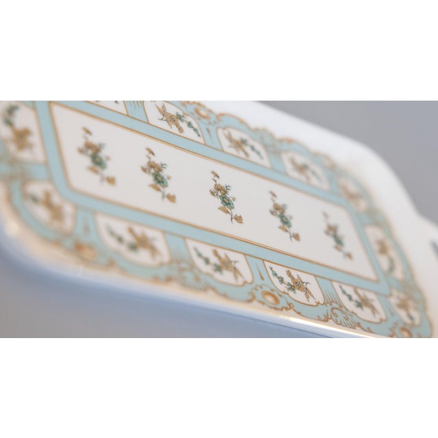 Mid 20th Century Vintage French Limoges Style Porcelain Tray For Sale - Image 5 of 8