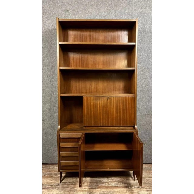 1960s Italian Secretary Bookcase from Mobili Barovero Torino, 1960s For Sale - Image 5 of 8